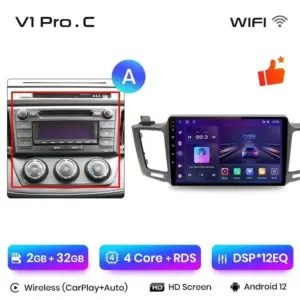 Autonavigacio.hu – Rádió navigáció Toyota RAV 4 2012 - 2018 - CARPLAY Android Auto – kép 16