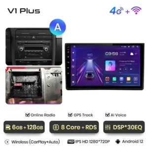 Autonavigacio.hu – Rádió navigáció Audi A4 B6 B7 2000 - 2009 Carplay Android Auto – kép 16