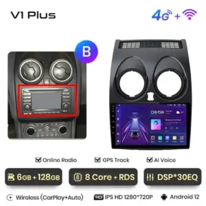 Autonavigacio.hu – Rádió navigáció Nissan Qashqai J10 2006 - 2013 Android Auto Carplay – kép 16