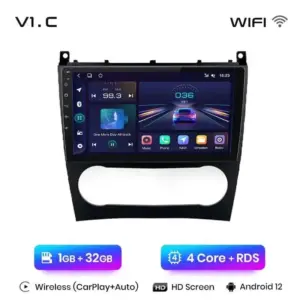 Autonavigacio.hu – Rádiónavigáció Mercedes Benz c W203 facelift 2005-2009 Android auto Carplay – kép 16