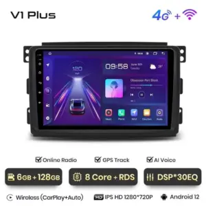 Autonavigacio.hu – Rádió navigáció Smart Forwo 2005 - 2010 Android Auto GPS Carplay – kép 16