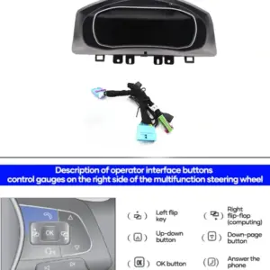 Autonavigacio.hu – 10,25 hüvelykes digitális virtuális FIS LCD műszerfal a Tiguan 2009-2017-hez – kép 16