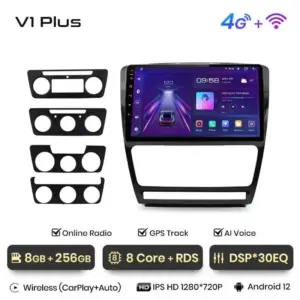 Autonavigacio.hu – Rádió navigációs skoda octavia 2 A5, 2006 - 2013 Android Auto Carplay – kép 17