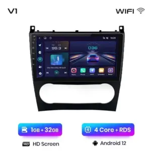 Autonavigacio.hu – Rádiónavigáció Mercedes Benz c W203 facelift 2005-2009 Android auto Carplay – kép 17