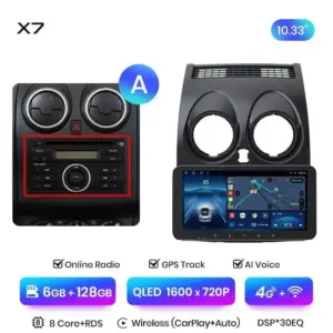 Autonavigacio.hu – Rádió navigáció Nissan Qashqai J10 2006 - 2013 Carplay Android Auto – kép 17