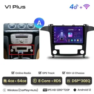 Autonavigacio.hu – Rádió navigáció Ford S-Max 2007-2015 Android Auto Carplay – kép 17