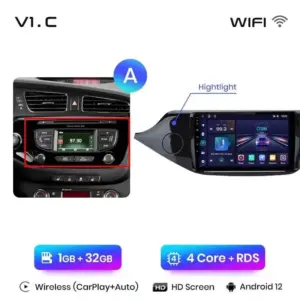 Autonavigacio.hu – Rádió navigáció Kia Ceed 2012 - 2018 Carplay Android Auto – kép 18
