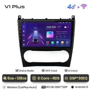 Autonavigacio.hu – Rádiónavigáció Mercedes Benz c W203 facelift 2005-2009 Android auto Carplay – kép 18