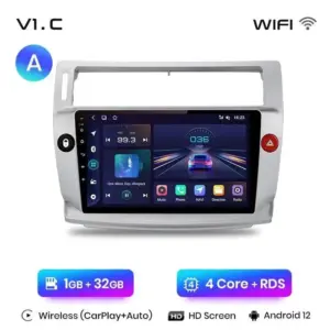 Autonavigacio.hu – Rádió navigáció Citroen C4 2004 - 2009 Android Auto Carplay – kép 18