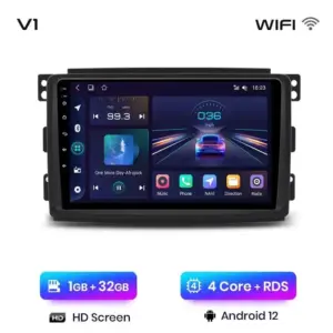 Autonavigacio.hu – Rádió navigáció Smart Forwo 2005 - 2010 Android Auto GPS Carplay – kép 18