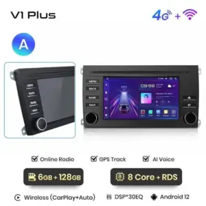 Autonavigacio.hu – Rádió navigáció Porsche Cayenne GTS 2003 - 2010 Carplay Android Auto – kép 19