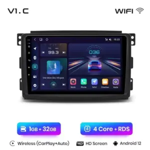 Autonavigacio.hu – Rádió navigáció Smart Forwo 2005 - 2010 Android Auto GPS Carplay – kép 19