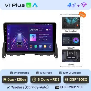 Autonavigacio.hu – Android rádió CarPlay funkcióval a Mercedes Benz C-osztályhoz W204/S204 2006-2011 között – kép 19