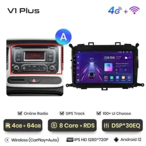 Autonavigacio.hu – Rádió navigáció Kia Carens 2013 - 2018 Carplay Android Auto – kép 20