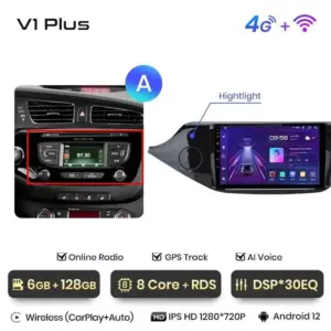Autonavigacio.hu – Rádió navigáció Kia Ceed 2012 - 2018 Carplay Android Auto – kép 20