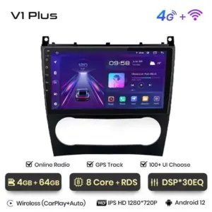 Autonavigacio.hu – Rádiónavigáció Mercedes Benz c W203 facelift 2005-2009 Android auto Carplay – kép 20