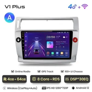 Autonavigacio.hu – Rádió navigáció Citroen C4 2004 - 2009 Android Auto Carplay – kép 21