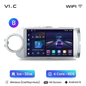 Autonavigacio.hu – Navigációs rádió Toyota Yaris 2012-2017 Android Auto Carplay – kép 22