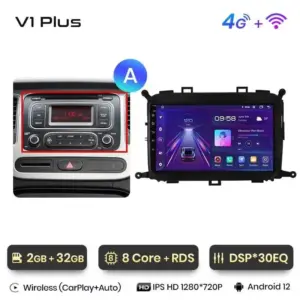 Autonavigacio.hu – Rádió navigáció Kia Carens 2013 - 2018 Carplay Android Auto – kép 23