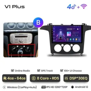 Autonavigacio.hu – Rádió navigáció Ford S-Max 2007-2015 Android Auto Carplay – kép 23