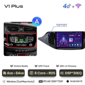 Autonavigacio.hu – Rádió navigáció Kia Ceed 2012 - 2018 Carplay Android Auto – kép 24