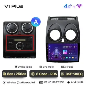 Autonavigacio.hu – Rádió navigáció Nissan Qashqai J10 2006 - 2013 Android Auto Carplay – kép 24