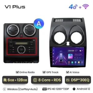 Autonavigacio.hu – Rádió navigáció Nissan Qashqai J10 2006 - 2013 Android Auto Carplay – kép 28