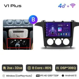 Autonavigacio.hu – Rádió navigáció Ford S-Max 2007-2015 Android Auto Carplay – kép 28