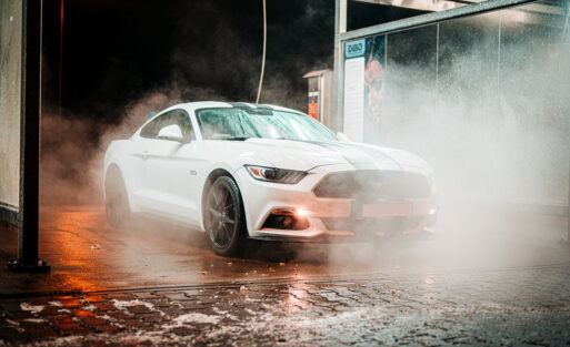 parked-white-coupe-during-night-3354648